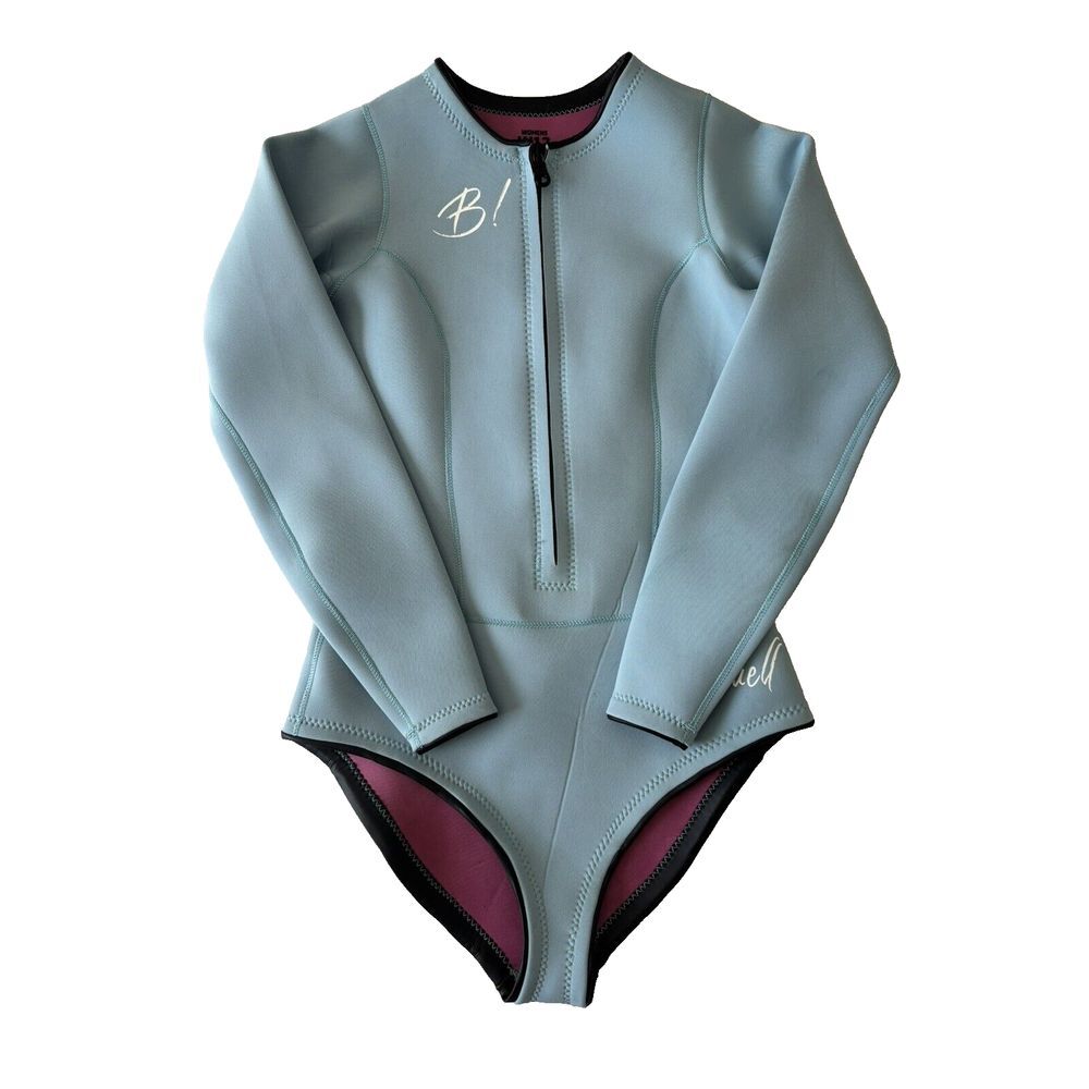 Buell Wetsuit Womens 12 Powder Blue Long Sleeve Surf Surfing Capsule Swimming